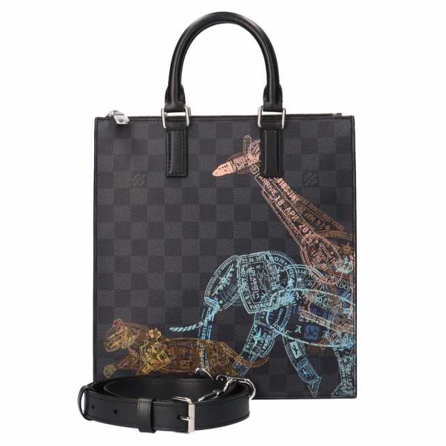 ルイヴィトン LOUIS VUITTON サックプラ・メッセンジャー ダミエグラフィット ショルダーバッグ ダミエグラフィットキャンバス ブラック ユニセックス 中古の通販は