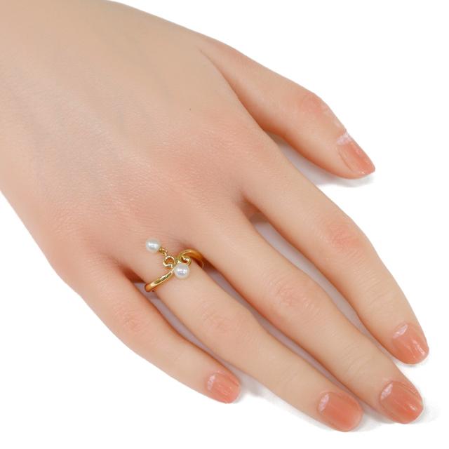 タサキ リング 指輪 10.5号 18金 K18ゴールド パール レディース  