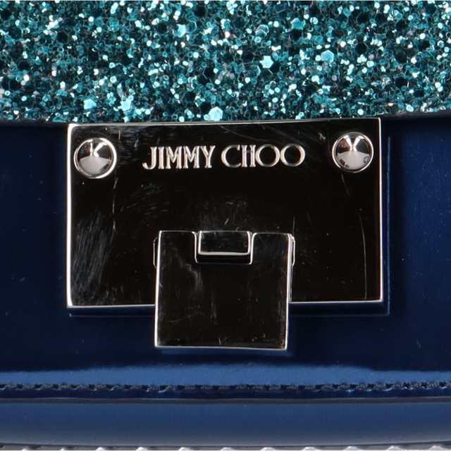 ジミーチュウ JIMMY CHOO レベルソフトミニ ショルダーバッグ レザー ブルー レディース