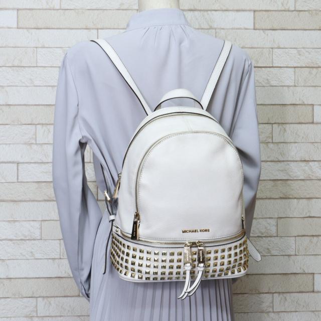 マイケルコース Michael Kors スタッズバックパック リュック・デイパック レザー レディース 中古_1