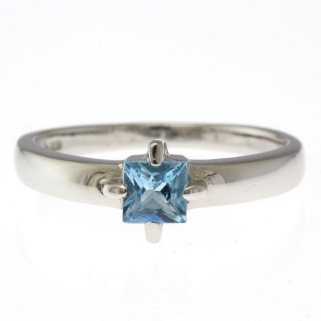 ブルートパーズ リング 指輪 10号 Pt900プラチナ ブルートパーズ