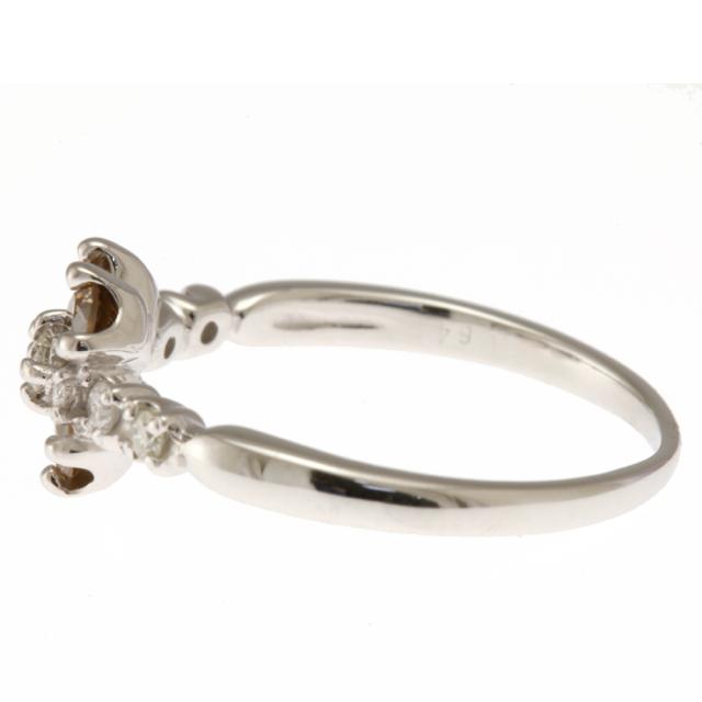 リング 指輪 11号 18金 花 フラワー K18ホワイトゴールド ダイヤモンド 0.64ct レディース 中古_5