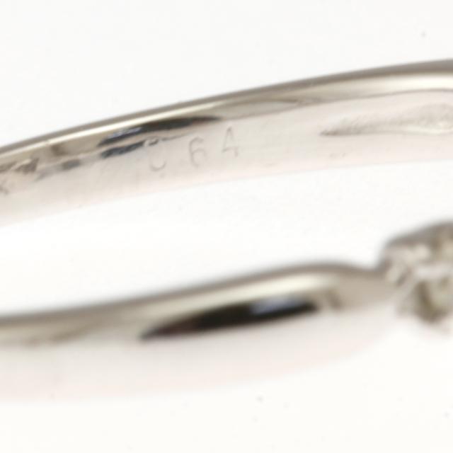 リング 指輪 11号 18金 花 フラワー K18ホワイトゴールド ダイヤモンド 0.64ct レディース 中古_6