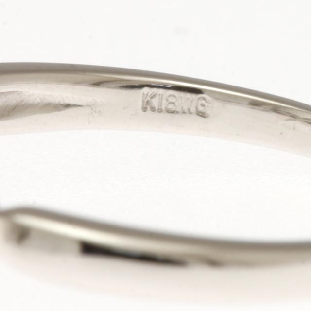 リング 指輪 11号 18金 花 フラワー K18ホワイトゴールド ダイヤモンド 0.64ct レディース 中古_7