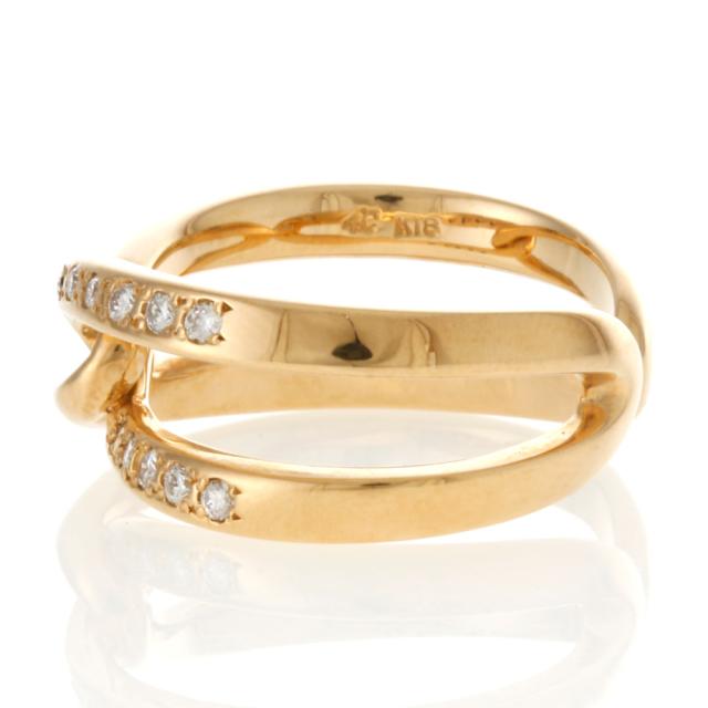 ヨンドシー 4℃ リング 指輪 12号 18金 K18イエローゴールド  