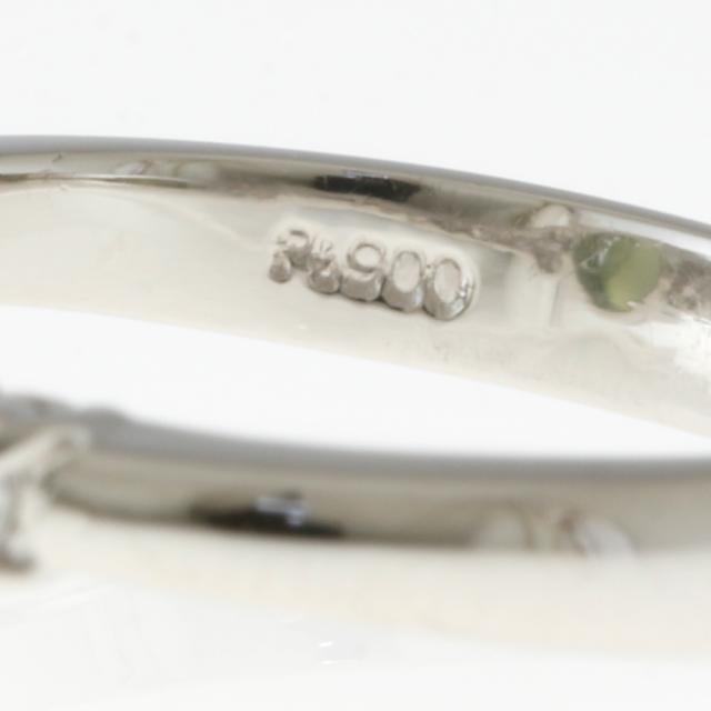 リング 指輪 11.5号 Pt900プラチナ キャッツアイ 1.48ct ダイヤモンド  