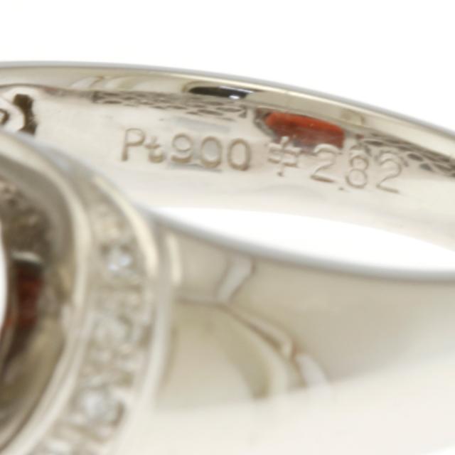 リング 指輪 11.5号 大ぶり Pt900プラチナ ガーネット 2.82ct