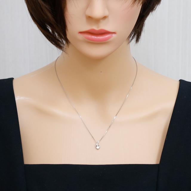 ネックレス Pt850 Pt900 プラチナ ダイヤモンド 0.15ct ダイヤモンド 