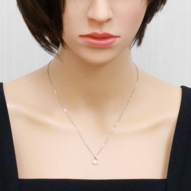 ネックレス 花 フラワー 鑑別カード Pt850 Pt900 プラチナ 