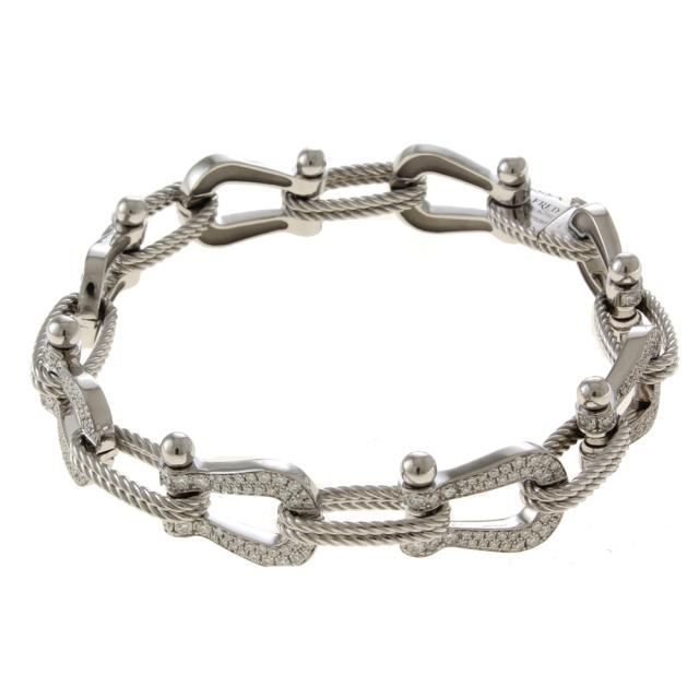 フレッド FRED フォース10 腕輪 18金 K18白いことゴールド 金剛石 レディース 中古 R&K再利用第一人者