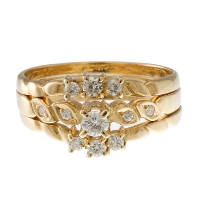 K18 ダイヤ0.09ct リング 11.5号 5.6g 月型甲丸 幅0.3-1.0