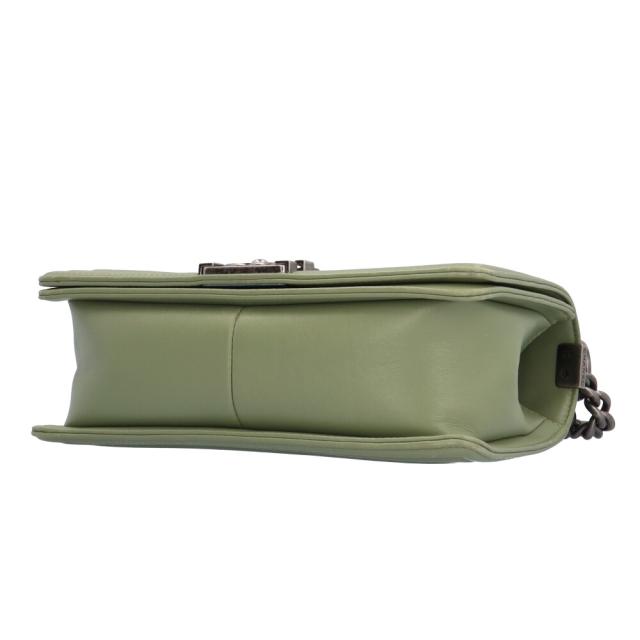 シャネル CHANEL ボーイシャネル Vステッチ ショルダーバッグ ラムスキン グリーン レディース 中古 R&Kリサイクルキング シャネル CHANEL ボーイシャネル Vステッチ ショルダーバッグ