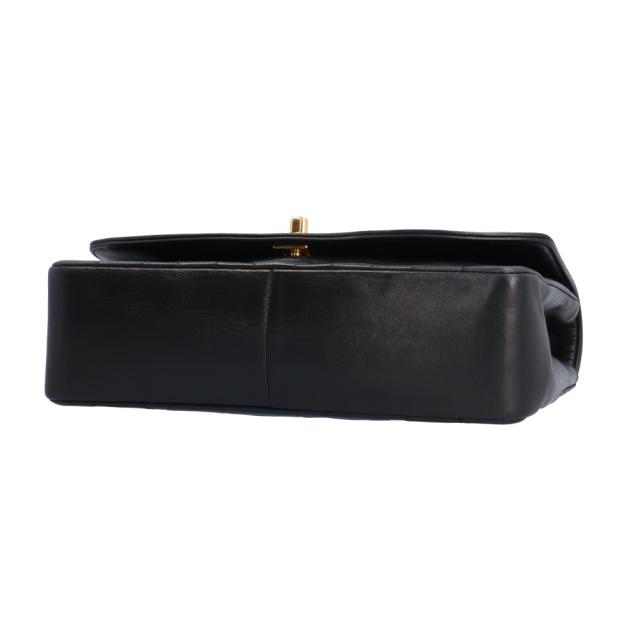 シャネル CHANEL ダイアナ ショルダーバッグ ラムスキン ブラック