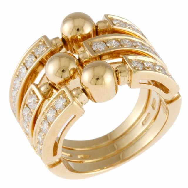 ブルガリ BVLGARI ルチア ダイヤモンド リング 指輪 11号 18金 K18イエローゴールド ダイヤモンド レディース 中古 R&Kリサイクルキングの通販は