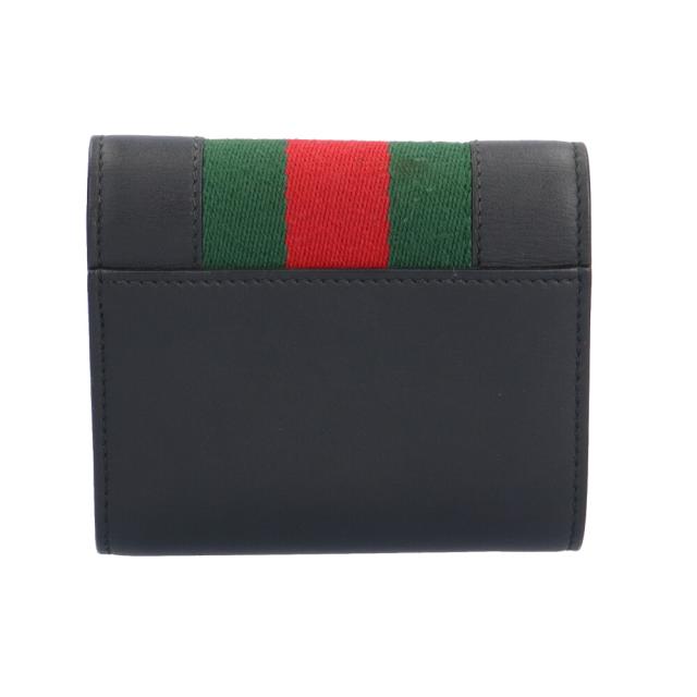 グッチ シルヴィ シェリーライン 三つ折り財布 レザー 476081 レディース GUCCI  中古  R&amp;Kリサイクルキング_1