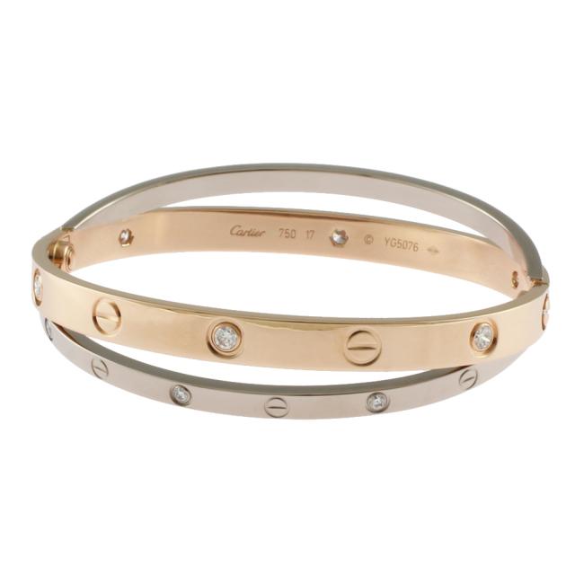 カルティエ ラブブレス ダイヤモンド ドライバー付き バングル 18金 K18ピンクゴールド ダイヤモンド レディース CARTIER 中古 R&Kリサイクルキングの通販は