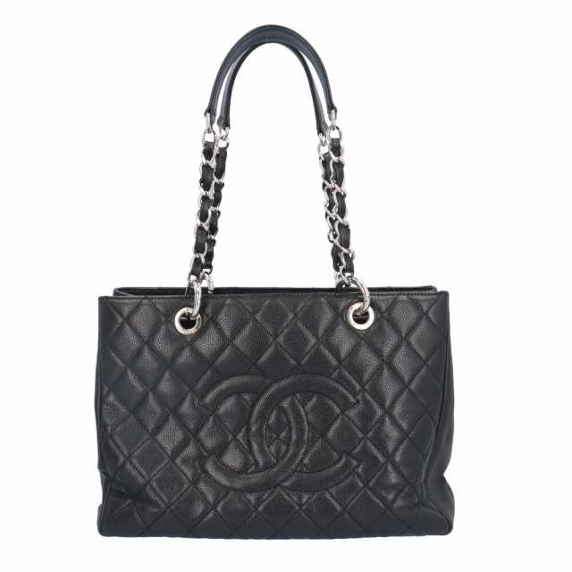 シャネル GSTトート トートバッグ キャビアスキン A50995 ブラック レディース CHANEL 中古 R&Kリサイクルキングの通販は