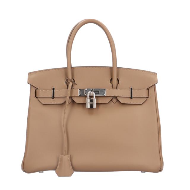 エルメス バーキン30 ハンドバッグ レザー ベージュ レディース HERMES  中古  R&Kリサイクルキング