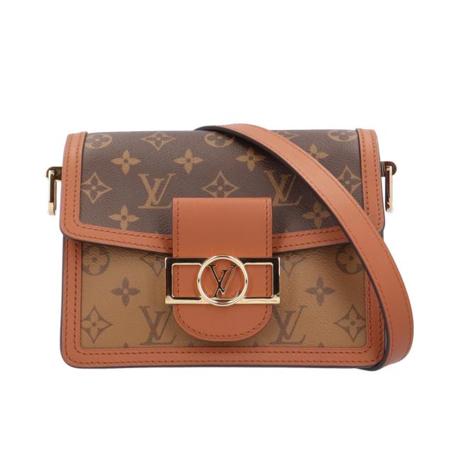ルイヴィトン ドーフィーヌMINI モノグラムリバース ショルダーバッグ モノグラムリバース M45959 ブラウン レディース LOUIS VUITTON  中古  R&Kリサイクルキング