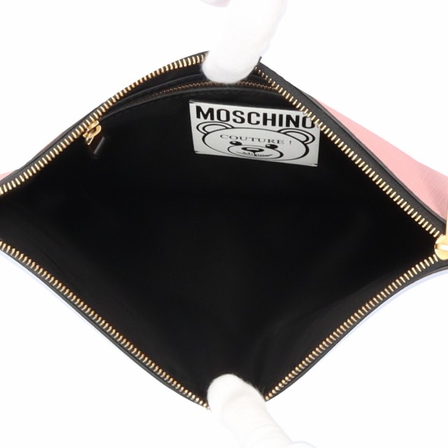 モスキーノ クラッチバッグ レザー ピンク レディース MOSCHINO 中古 R&Kリサイクルキング