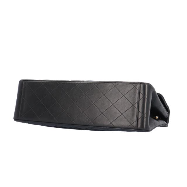 シャネル デカマトラッセ34 ショルダーバッグ ラムスキン ブラック