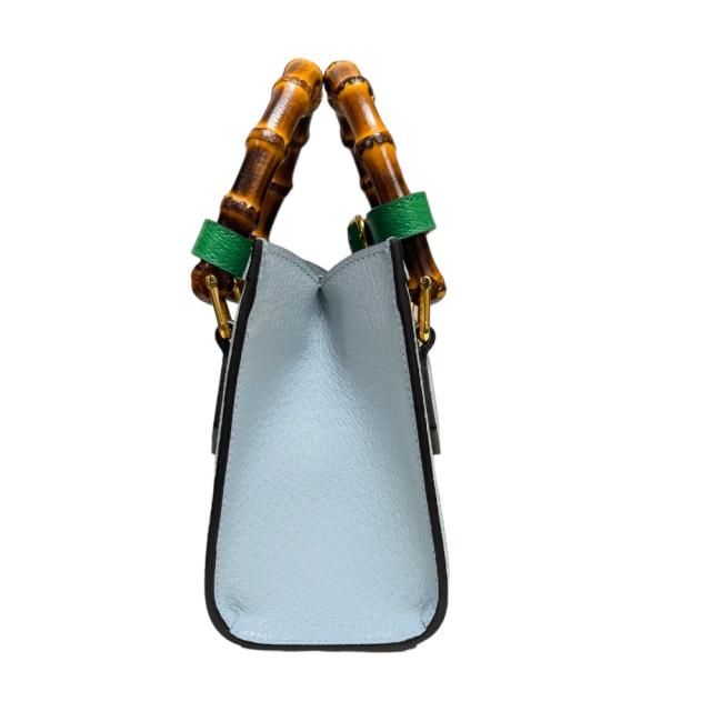 グッチ 日本限定 ダイアナ ミニトート バンブー ショルダーバッグ ラフィア 702732 ベージュ レディース GUCCI  中古  R&amp;Kリサイクルキング_3