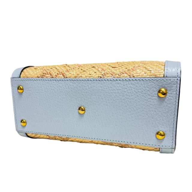グッチ 日本限定 ダイアナ ミニトート バンブー ショルダーバッグ ラフィア 702732 ベージュ レディース GUCCI  中古  R&amp;Kリサイクルキング_4