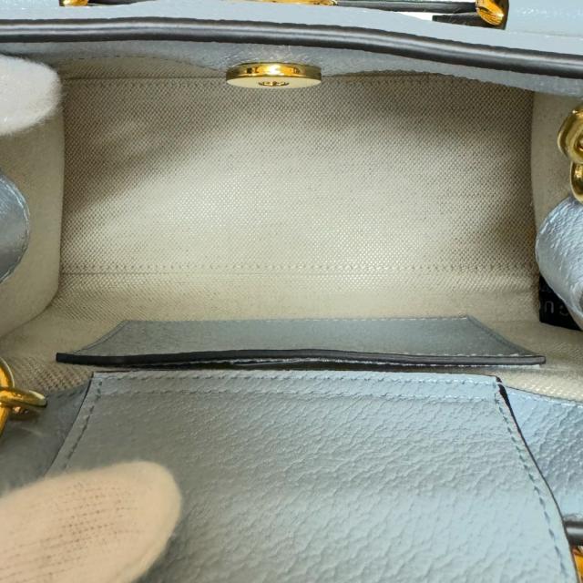 グッチ 日本限定 ダイアナ ミニトート バンブー ショルダーバッグ ラフィア 702732 ベージュ レディース GUCCI  中古  R&amp;Kリサイクルキング_5