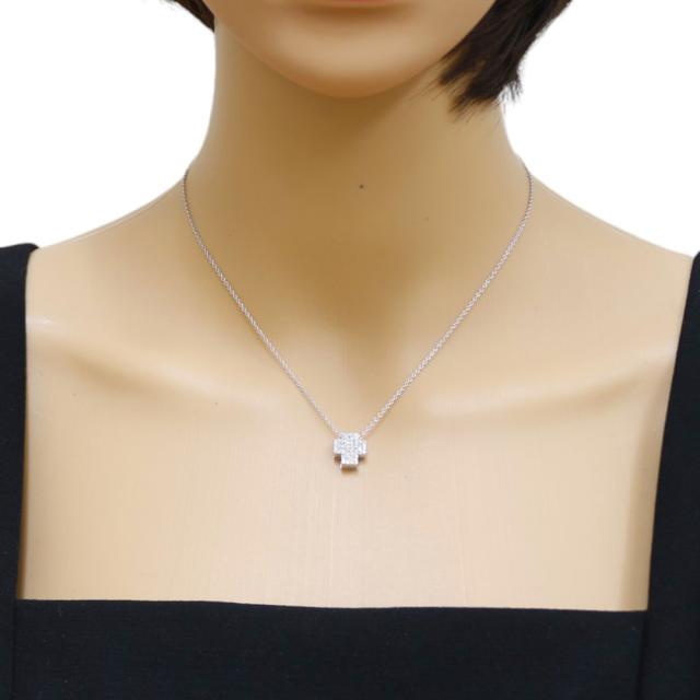 ポンテヴェキオ ネックレス 18金 K18ホワイトゴールド ダイヤモンド 