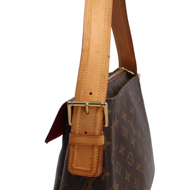 ルイヴィトン　ショルダーバッグ　ヴィバシテGM モノグラム　ブラウン　ヌメ革 ヴィバシテ LOUIS VUITTON ルイヴィトン ショルダーバッグ