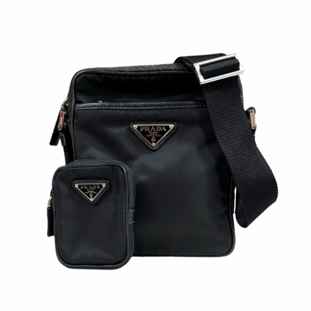 プラダ ショルダーバッグ ナイロン 2VH112 ブラック ユニセックス PRADA  中古  R&Kリサイクルキング