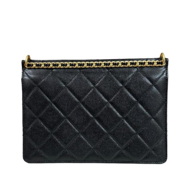 シャネル スモールフラップバッグ ショルダーバッグ キャビアスキン AS4169 ブラック レディース CHANEL  中古  R&amp;Kリサイクルキング_2
