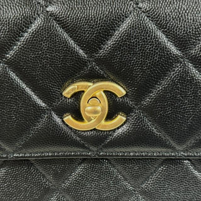 シャネル スモールフラップバッグ ショルダーバッグ キャビアスキン AS4169 ブラック レディース CHANEL  中古  R&amp;Kリサイクルキング_7