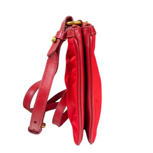 プラダ ショルダーバッグ ナイロン 1BH046 レッド レディース PRADA 中古 R&Kリサイクルキング_3