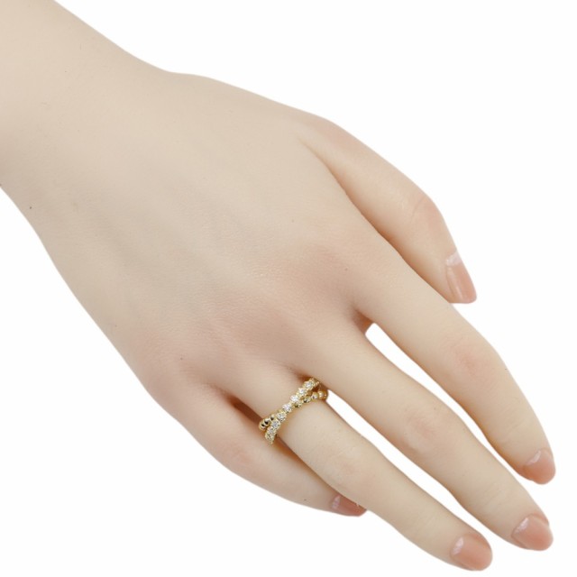 リング レディース 指輪 ダイヤモンド 0.02ct ウェーブ タイプ