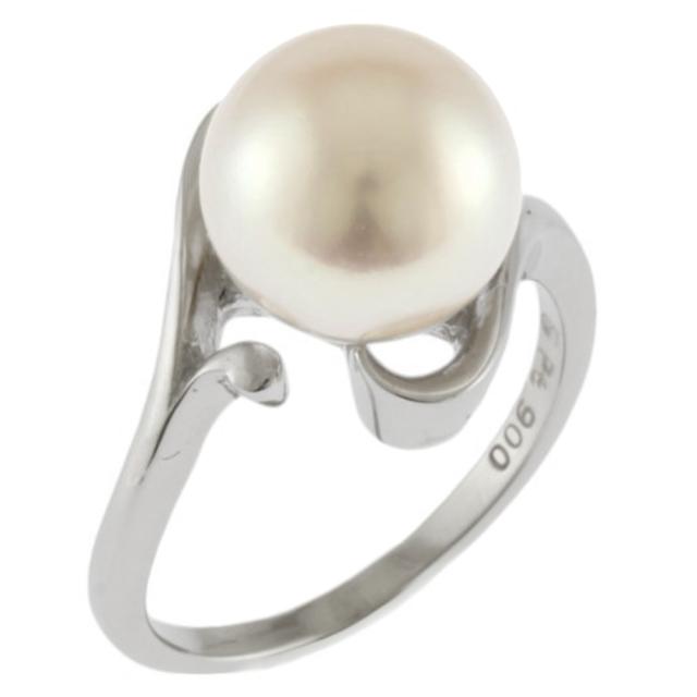 ミキモト リング 指輪 5.5号 Pt900プラチナ アコヤパール レディース MIKIMOTO 中古 R&Kリサイクルキング
