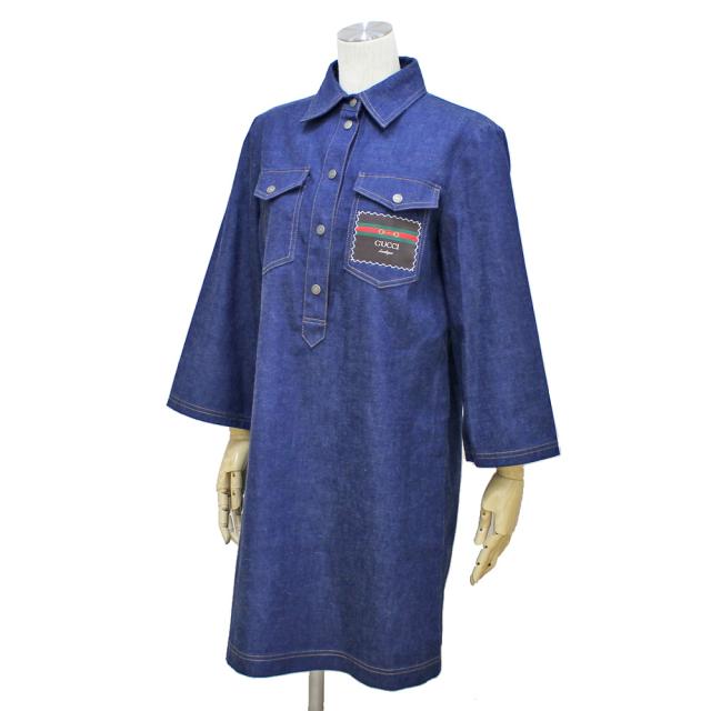 グッチ ワンピース コットン レディース GUCCI 中古 R&Kリサイクルキング_2