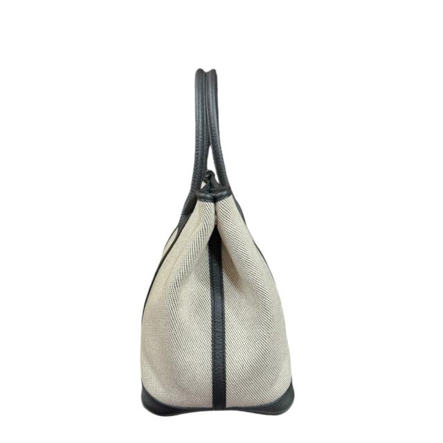 エルメス ガーデンパーティPM ハンドバッグ レザー ブラック レディース HERMES  中古  R&amp;Kリサイクルキング_2