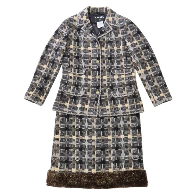 シャネル スーツ ウール レディース CHANEL  中古  R&Kリサイクルキング