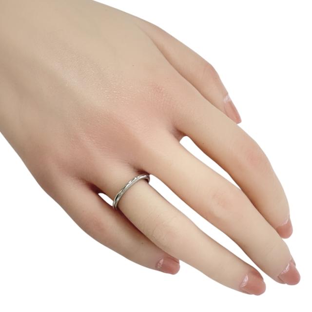 ティファニー ミルグレイン リング 指輪 9号 Pt950プラチナ レディース  