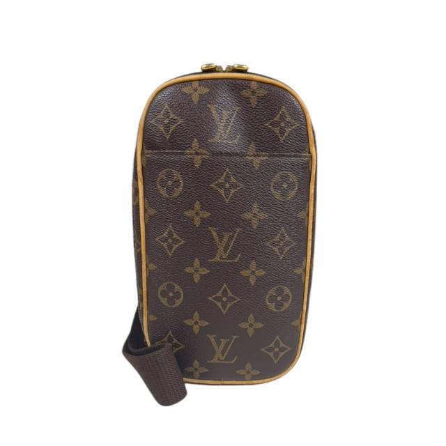 ルイヴィトン ポシェット ガンジュ モノグラム ボディバッグ モノグラムキャンバス M51870 ブラウン メンズ LOUIS VUITTON  中古  R&Kリサイクルキングの通販は