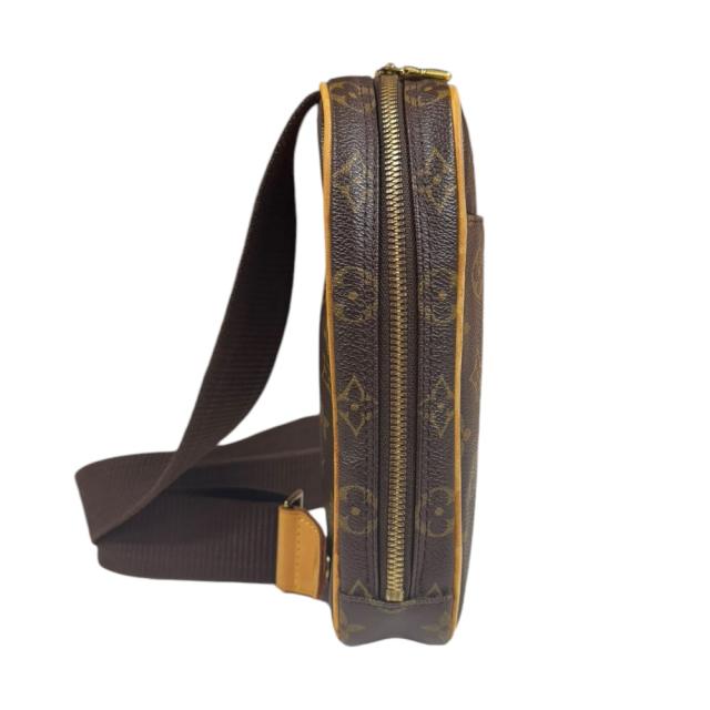 ルイヴィトン ポシェット ガンジュ モノグラム ボディバッグ モノグラムキャンバス M51870 ブラウン メンズ LOUIS VUITTON  中古  R&Kリサイクルキングの通販は