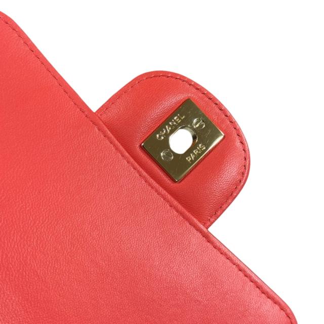 シャネル Vステッチ ショルダーバッグ レザー ピンク レディース CHANEL  中古  R&amp;Kリサイクルキング_9