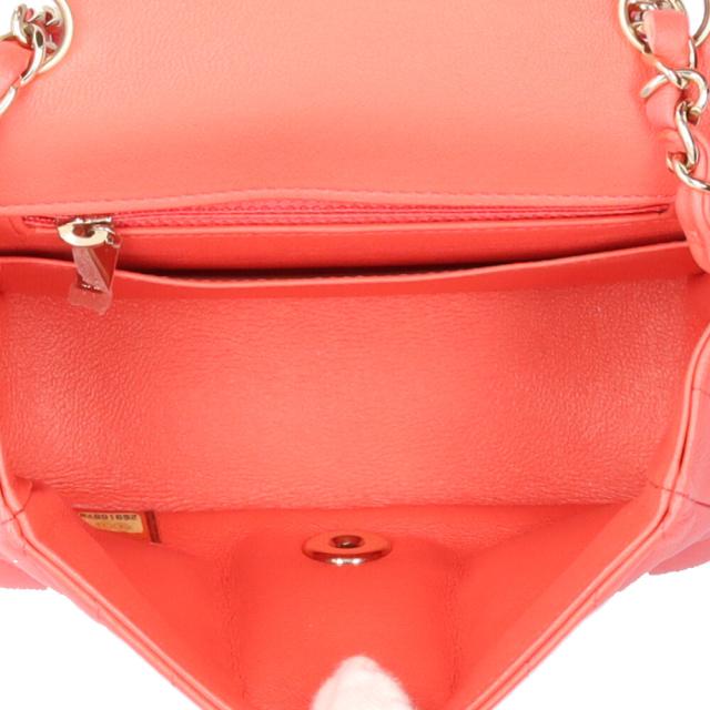 シャネル Vステッチ ショルダーバッグ レザー ピンク レディース CHANEL  中古  R&amp;Kリサイクルキング_5