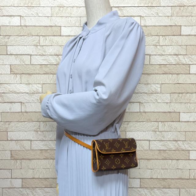 ルイヴィトン ポシェットフロランティーヌ モノグラム ウエストバッグ モノグラムキャンバス M51855 ブラウン レディース LOUIS VUITTON 中古 R&Kリサイクルキング