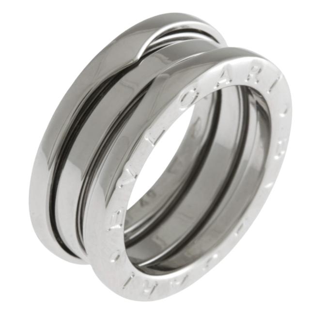 ブルガリ B-zero.1 3バンド リング 指輪 8.5号 18金 K18ホワイトゴールド レディース BVLGARI  中古  R&amp;Kリサイクルキング