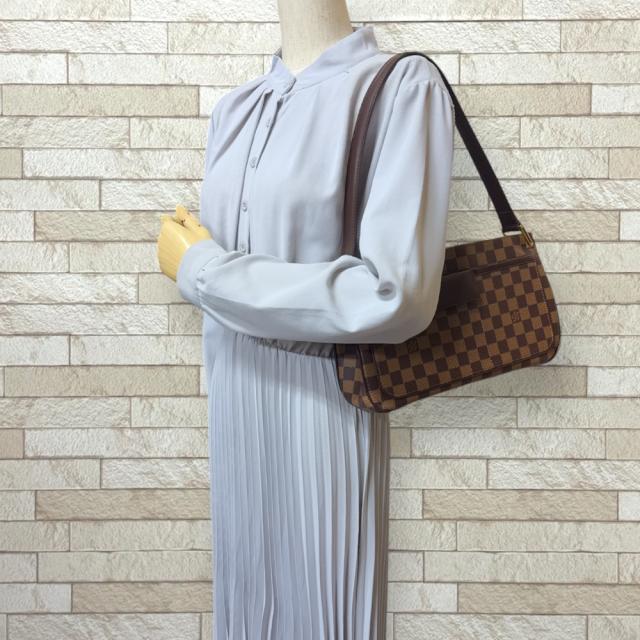 ルイヴィトン オーバーニュ ダミエ ショルダーバッグ ダミエキャンバス N51129 ブラウン レディース LOUIS VUITTON  中古 R&Kリサイクルキング ルイヴィトン オーバーニュ ダミエ ショルダーバッグ ダミエキャンバス