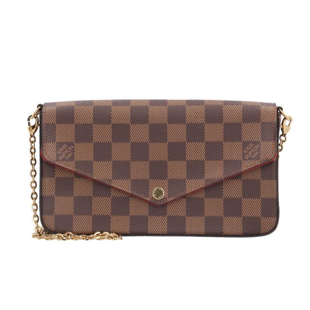 ルイヴィトン ポシェット・フェリシー ダミエ ショルダーバッグ ダミエキャンバス N40492 ブラウン レディース LOUIS VUITTON  中古  R&Kリサイクルキング