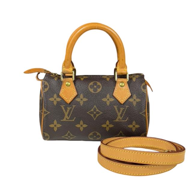ルイヴィトン ミニスピィーディ モノグラム ショルダーバッグ モノグラムキャンバス M4154 ブラウン レディース LOUIS VUITTON  中古  R&Kリサイクルキング