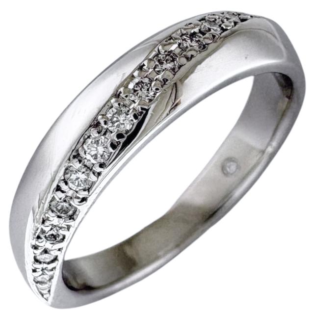 ポンテヴェキオ リング 指輪 8.5号 Pt900プラチナ ダイヤモンド レディース Ponte Vecchio  中古 R&Kリサイクルキング